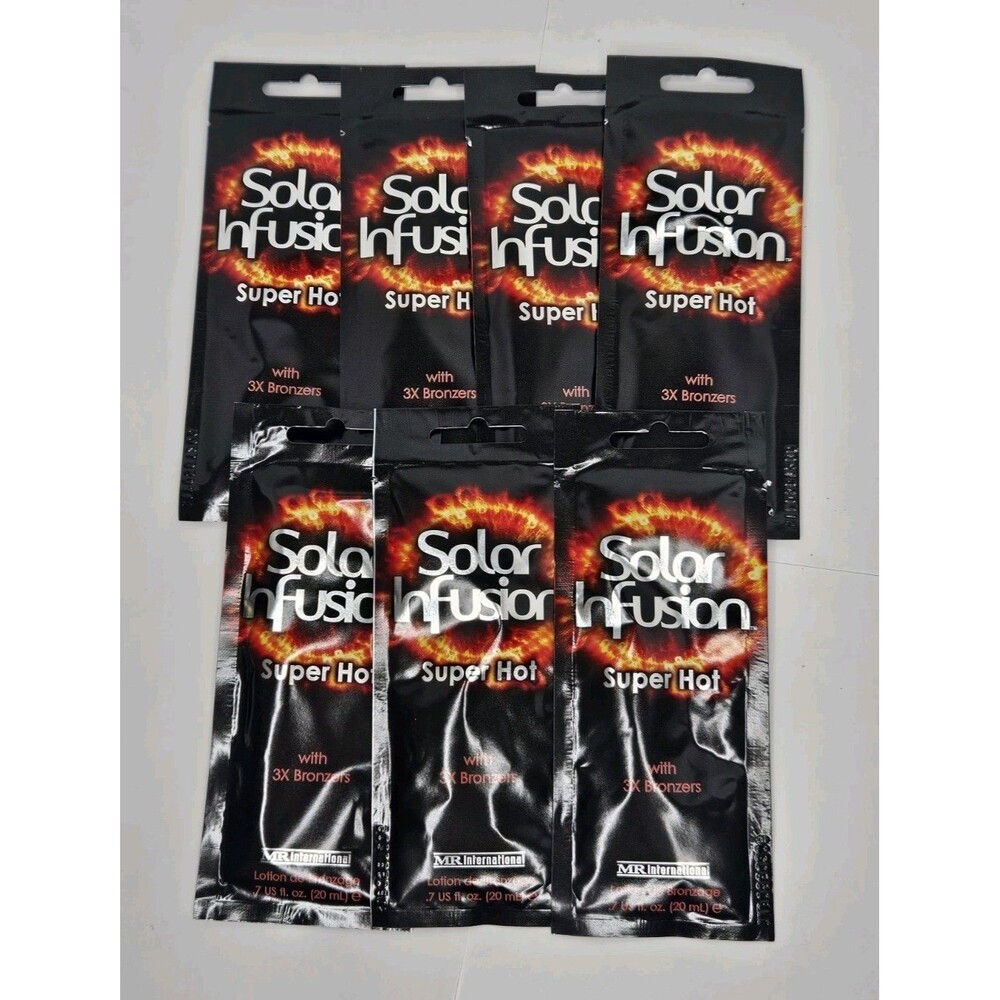 Mr International Solar Infusion Super Hot Tanning Packets Lot 7